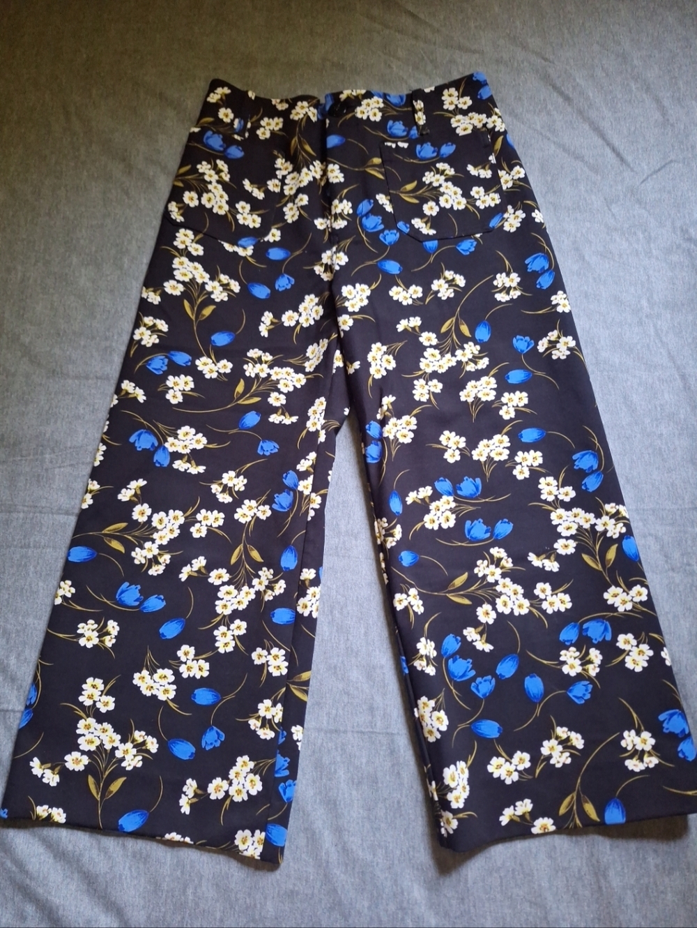 Maeve By Anthropologie The Collette Wide Leg Floral Pants Size 29 Petite